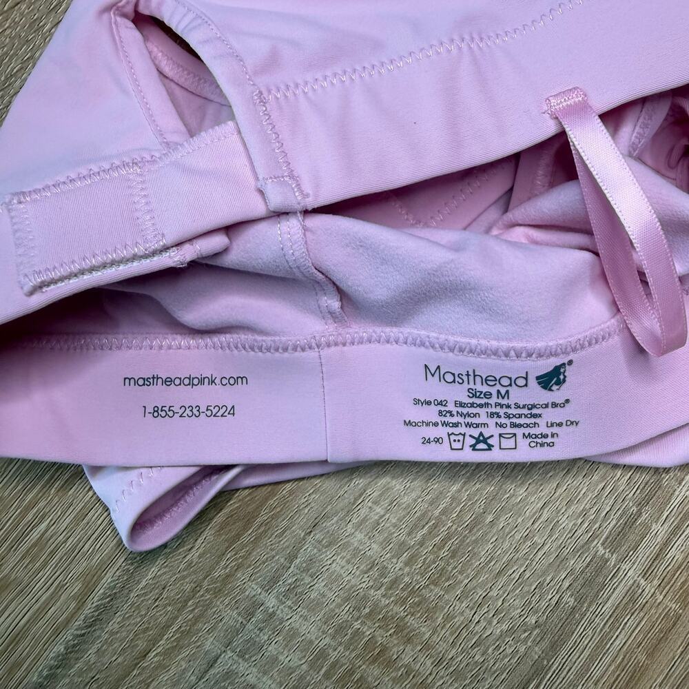 MASTHEAD Style 042 Elizabeth Pink Surgical Bra Size med - Picture 3 of 3